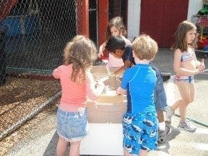 Outside play at Catch Us If You Can summer camp