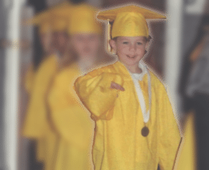 jake's graduation at tom thumb preschool class of 2018