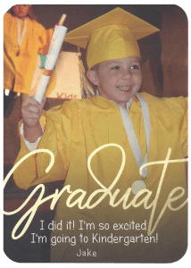 jake's graduation at Tom Thumb Preschool class of 2018