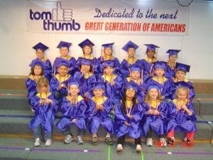 Tom thumb preschool graduation class