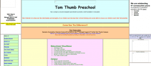tom thumb preschool old website