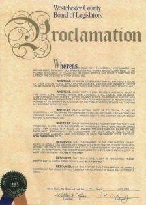 Nancy Brophy Day proclamation
