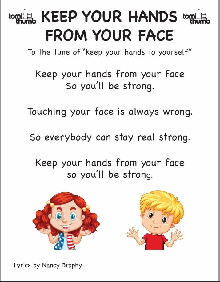 Keep Your Hands From Your Face - Tom Thumb Preschool