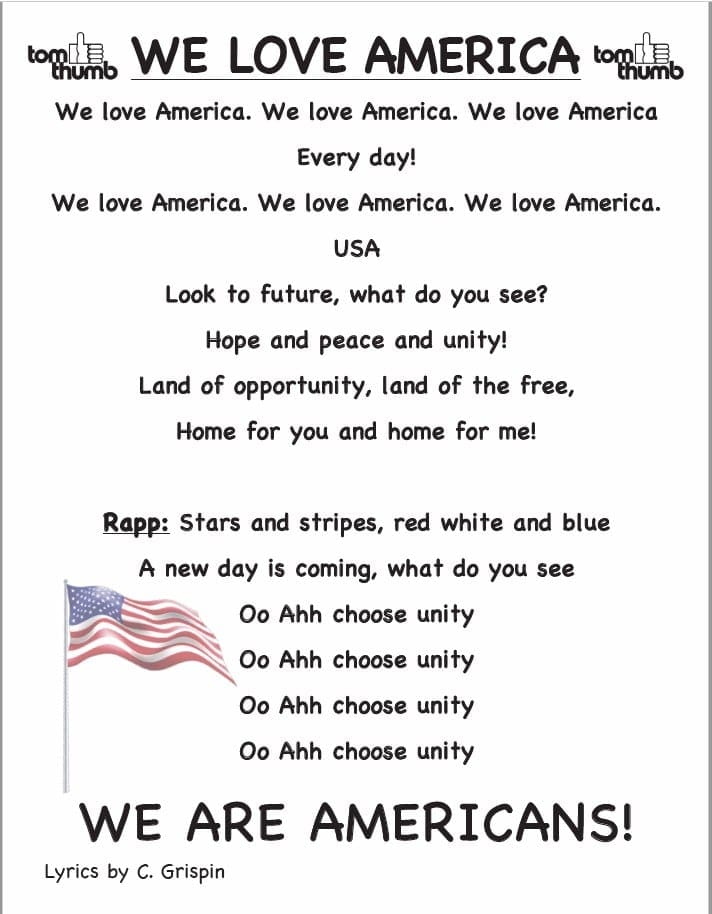 we love america lyrics