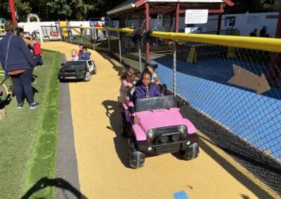 tom thumb preschool playground with go-cart track