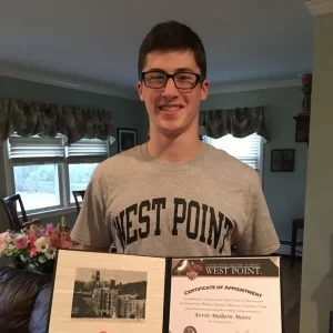 kevin moore. tom thumb graduate accepted at westpoint