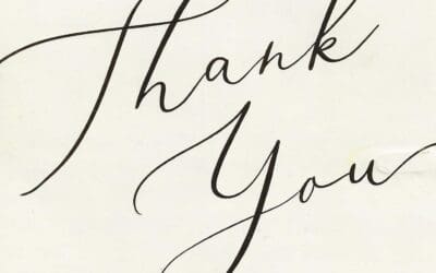Recent Thank You Notes